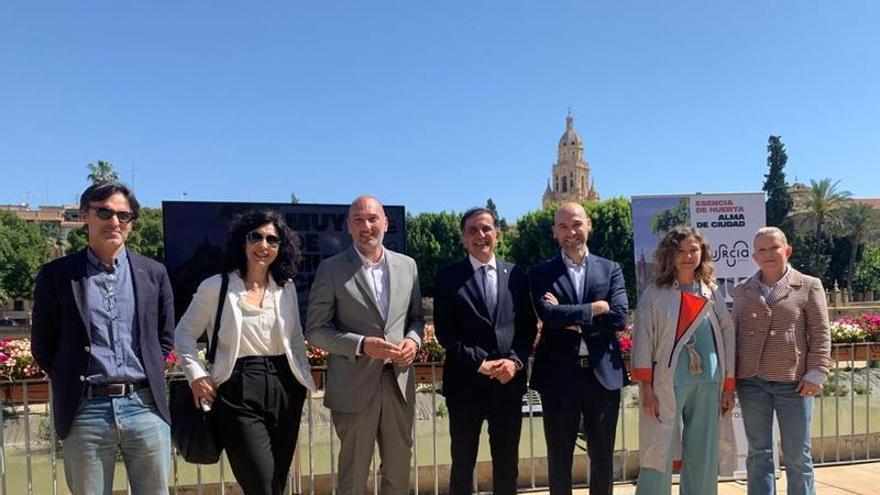 El alcalde Serrano y el concejal Pedro García Rex en la presentación de la campaña.