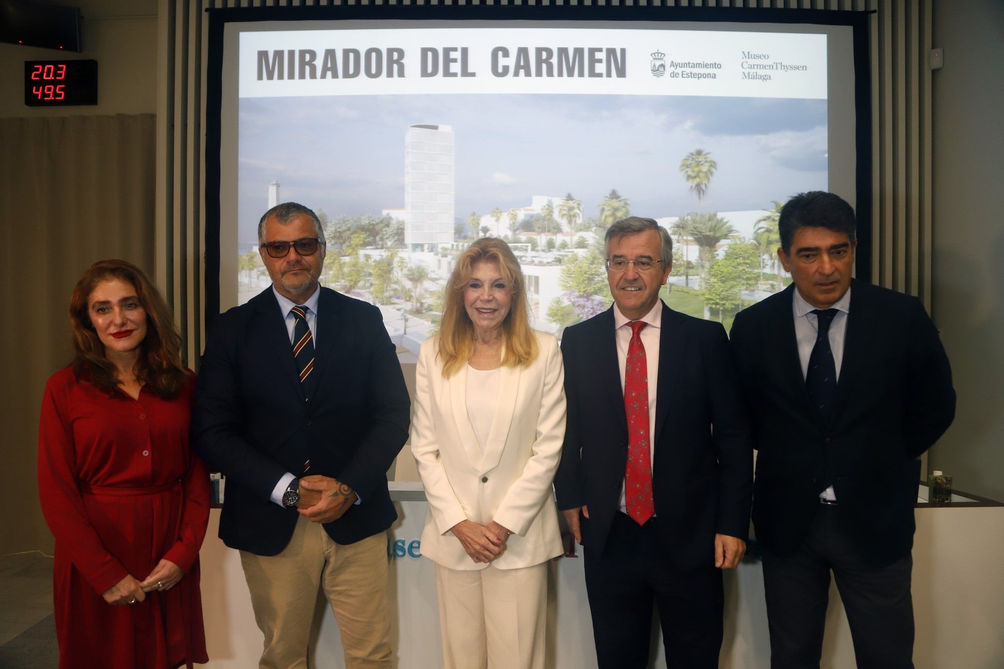 Carmen Thyssen visita Málaga para presentar su nuevo proyecto museográfico en Estepona