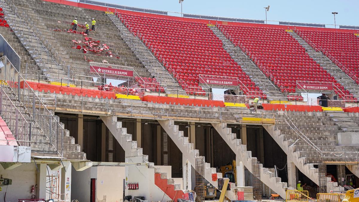 Las obras del estadio avanzan a buen ritmo según sus responsables.