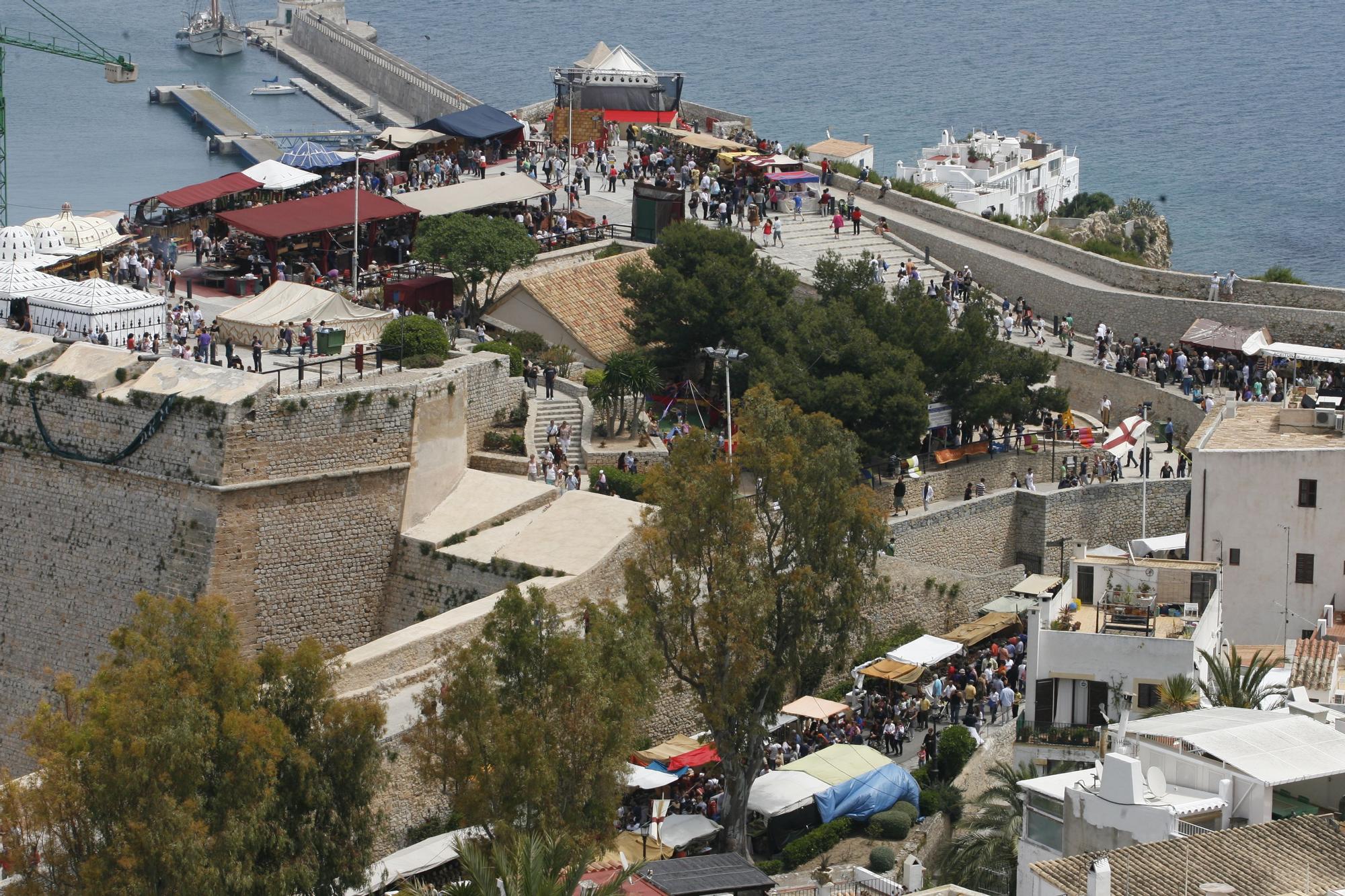 Edición de 2010 de la Feria Medieval de Ibiza.