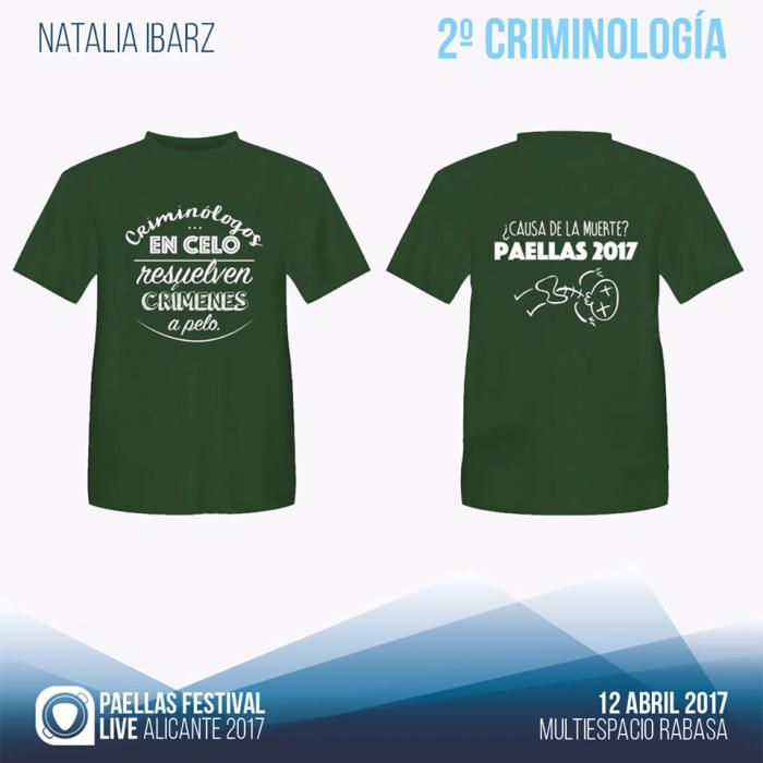 Camisetas para las Paellas 2017