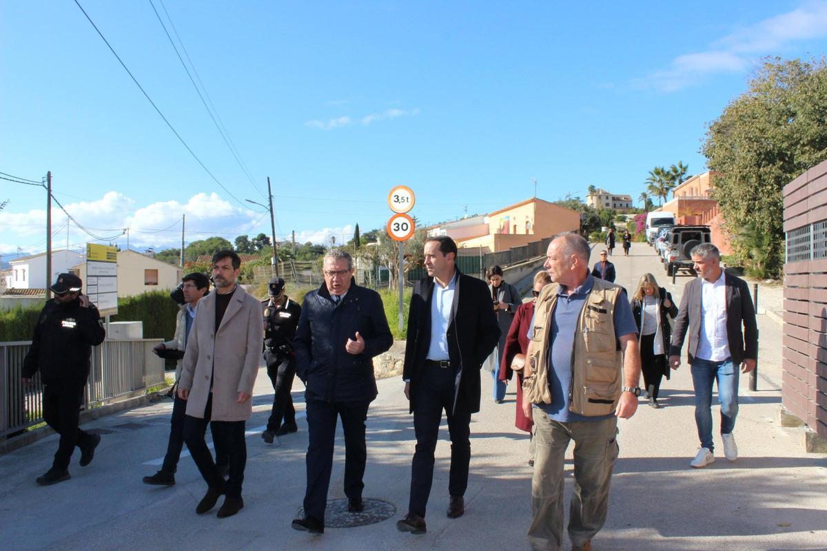 Un momento de la visita