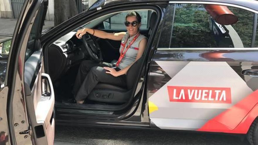 Silvia Tirado, una de las conductoras de LaVuelta a España.