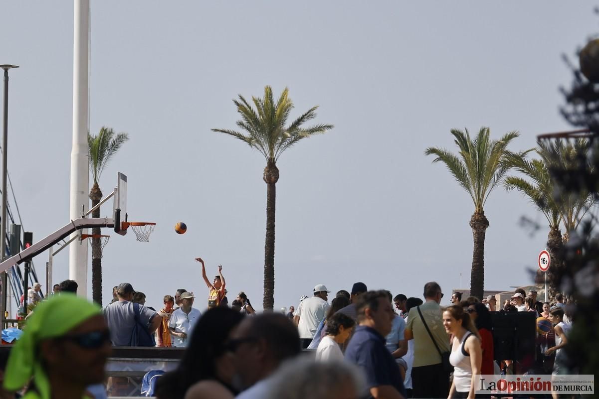 El Circuito 3x3 CaixaBank de baloncesto en Cartagena, en imágenes
