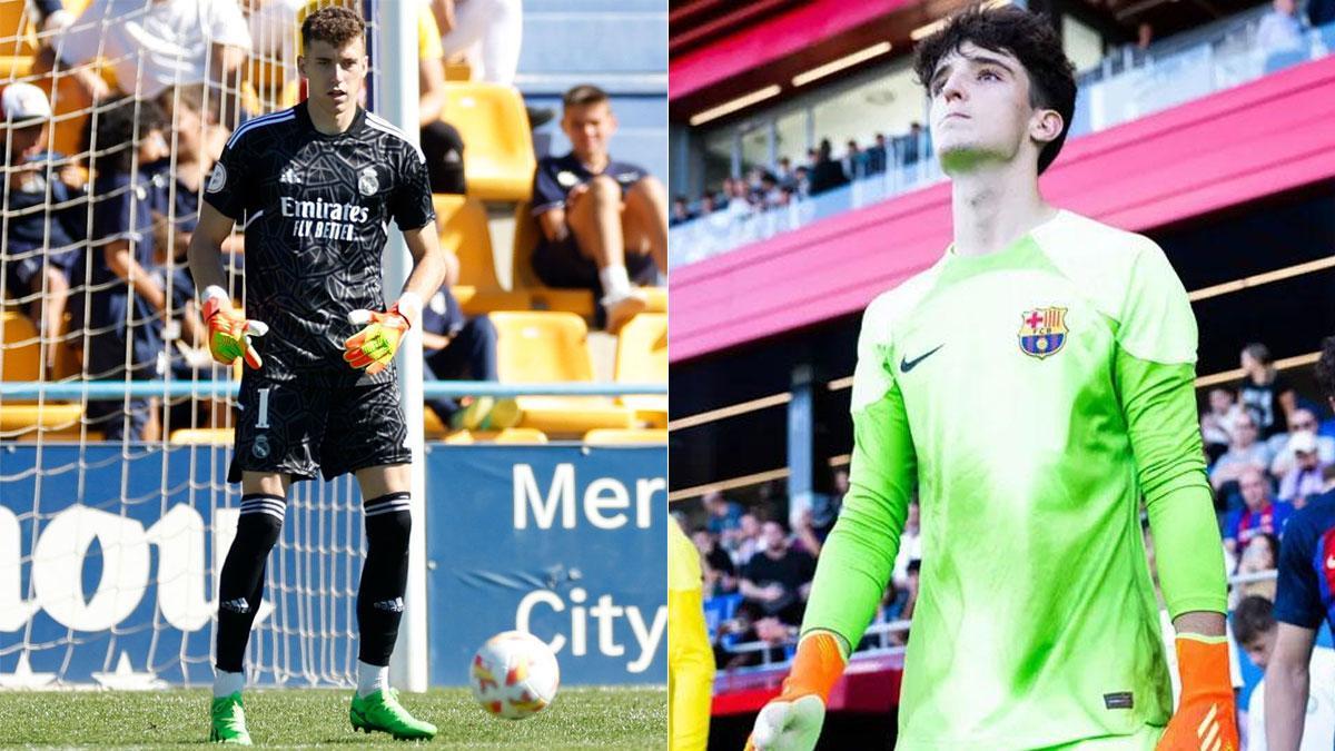 Luis López (RM Castilla) y Ander Astralaga (Barça Atlètic)