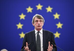 Strasbourg (France), 18/12/2019.- European Parliament President David Sassoli delivers his speech during a debate at the European Parliament in Strasbourg, France, 18 December 2019. The European Parliament is in plenary session from 16 to 19 December 2019. (Francia, Estrasburgo) EFE/EPA/PATRICK SEEGER