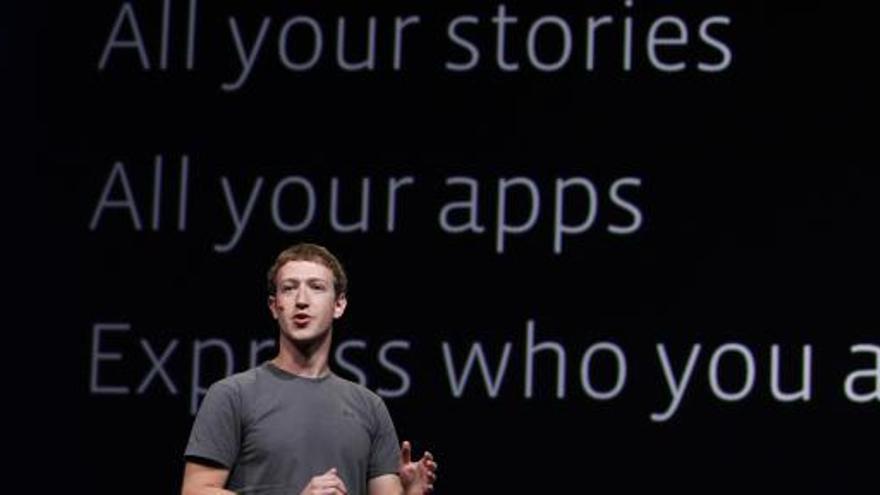 Mark Zuckerberg, durante la presentación del nuevo Facebook.