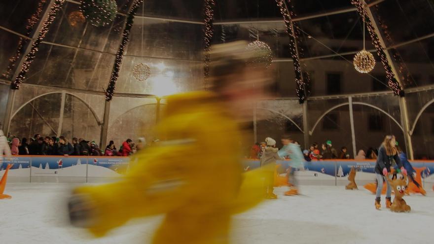 Pista de hielo tradicional de Braganza.