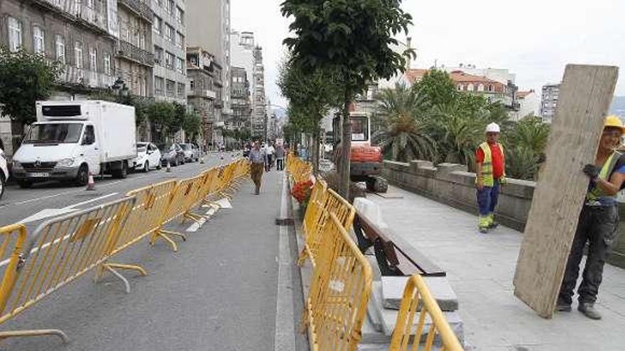 Cortes en Urzáiz y Vía Norte por la obra de la estación del AVE