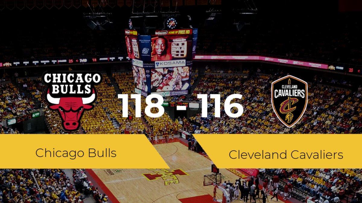 Chicago Bulls se impone por 118-116 frente a Cleveland Cavaliers