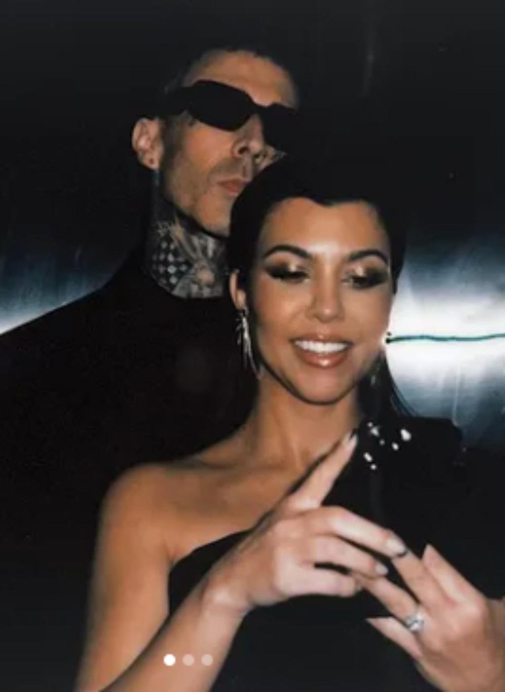 Travis Barker y Kourtney Kardashian