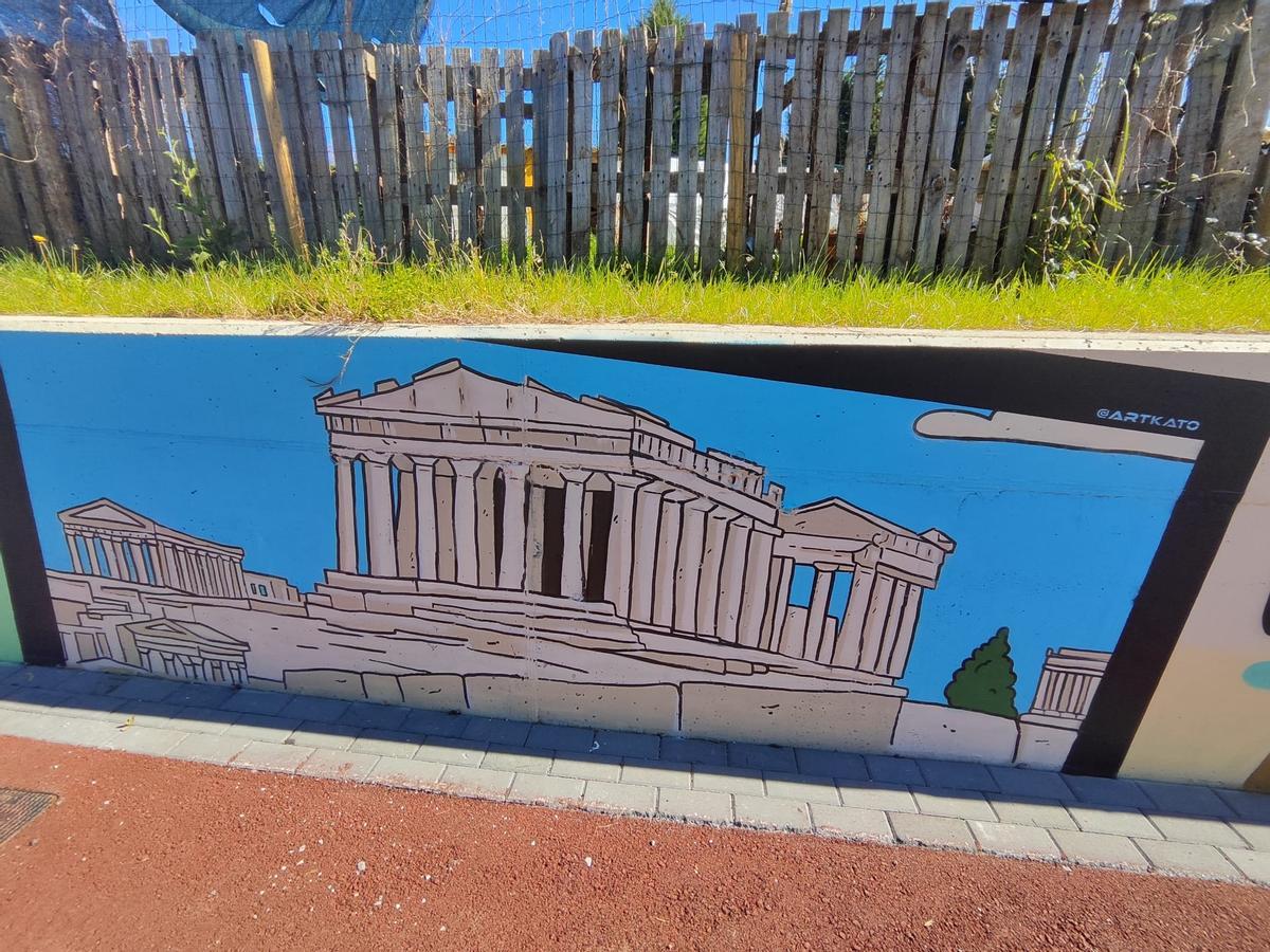 Así es el grafiti más internacional de Siero