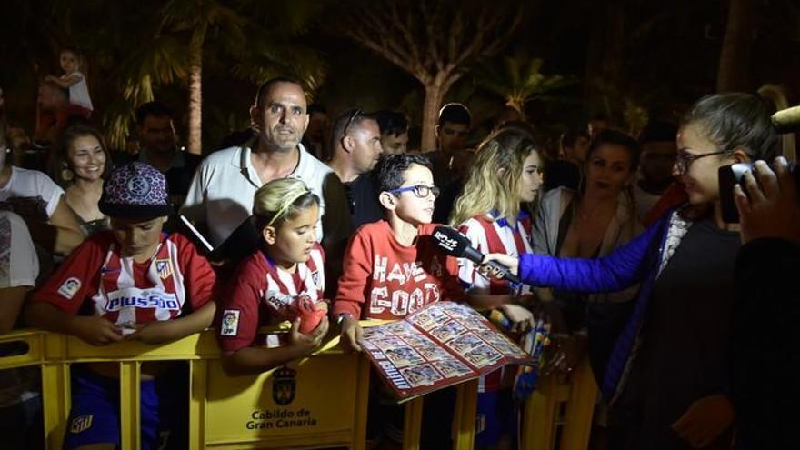 Llegada del Atlético de Madrid al Hotel Santa Catalina