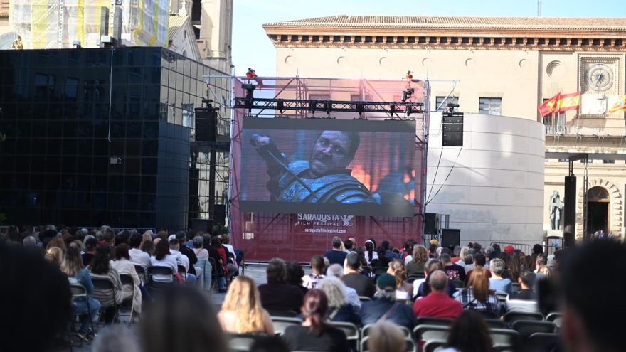 La épica de &#039;Gladiator&#039;, al aire libre en la plaza del Pilar de Zaragoza