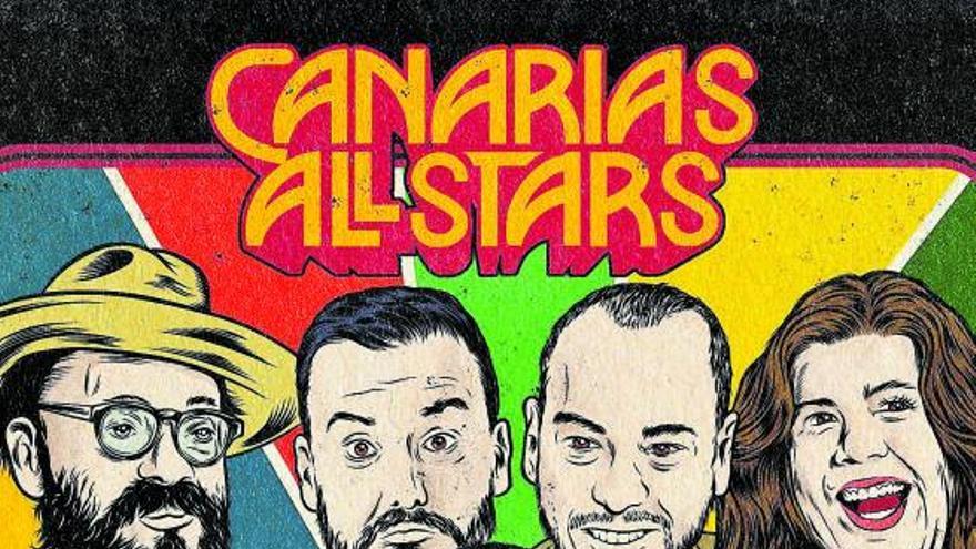 Cartel del espectáculo Canarias All Stars, del artista Chirrikenstein. | | CHIRRIKENSTEIN