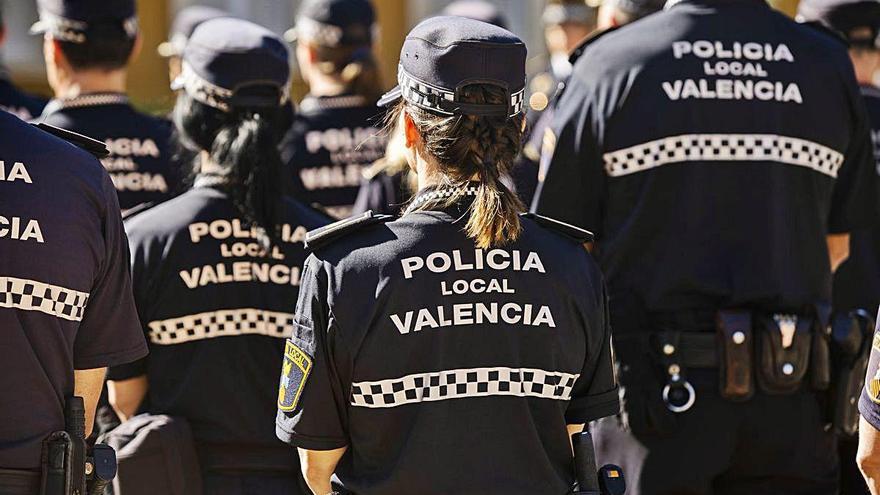 Una de las últimas celebraciones de la Policía Local de València.
