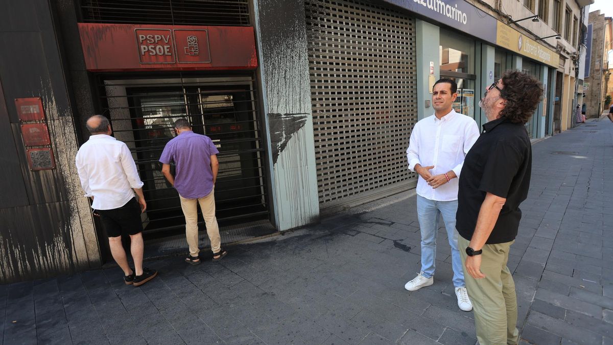 El PSPV culpa al PP del ataque a su sede