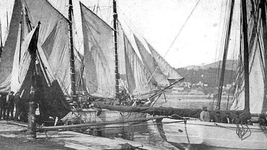 Imagen del puerto de Palma a principios del siglo XX.