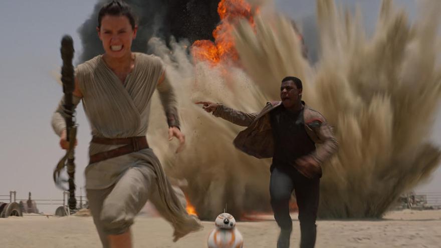 Rey i Finn, dos dels protagonistes de la nova entrega de Star Wars.