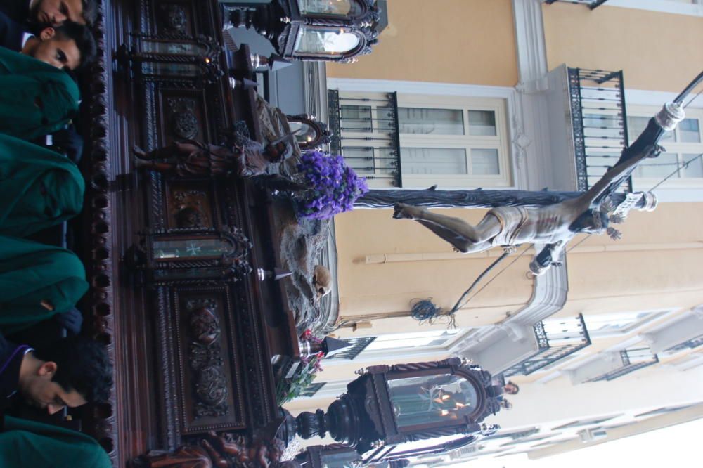 Las imágenes de la procesión de Vera Cruz, en el Jueves Santo de la Semana Santa de Málaga