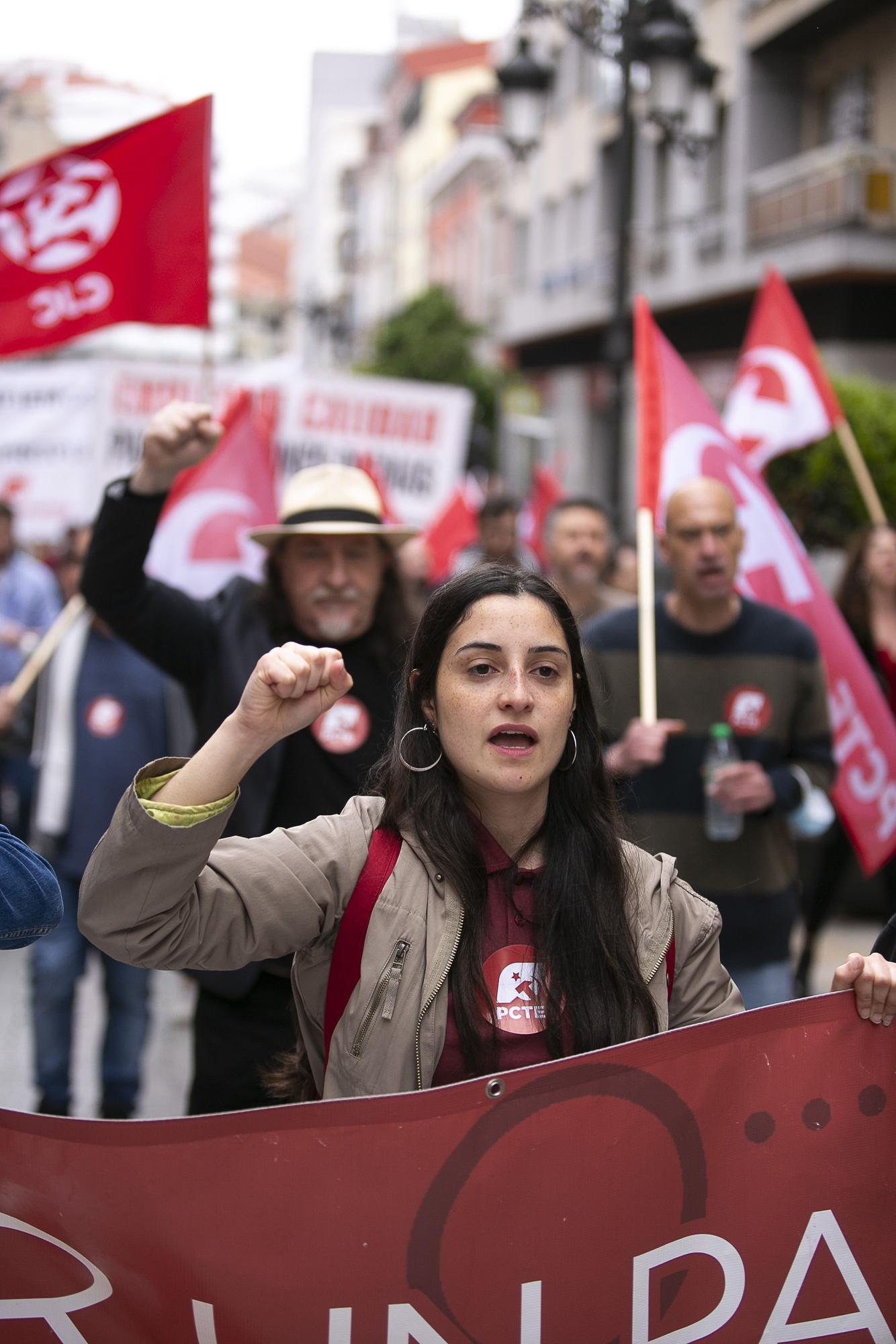 La manifestación del Primero de Mayo en Avilés