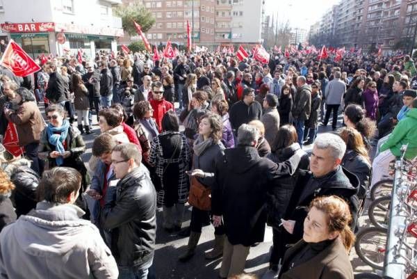 Las imágenes de la manifestación en Zaragoza