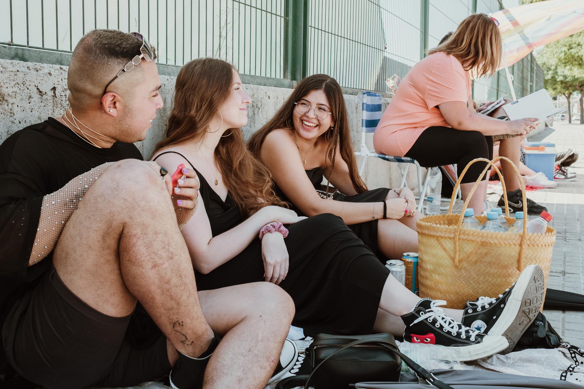 Largas colas antes del concierto de Rosalía en Palma