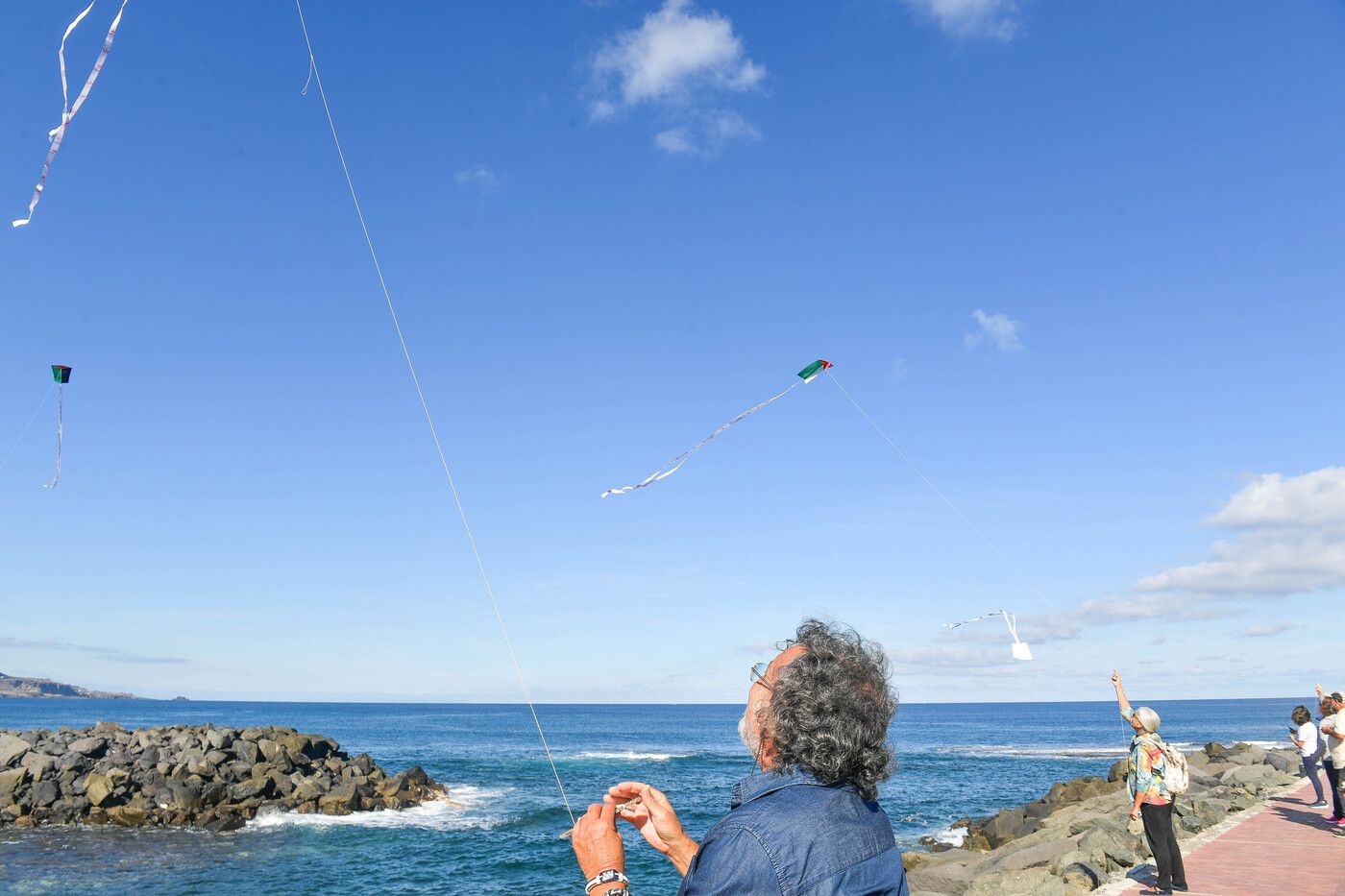 Cometas por Palestina en Las Palmas de Gran Canaria