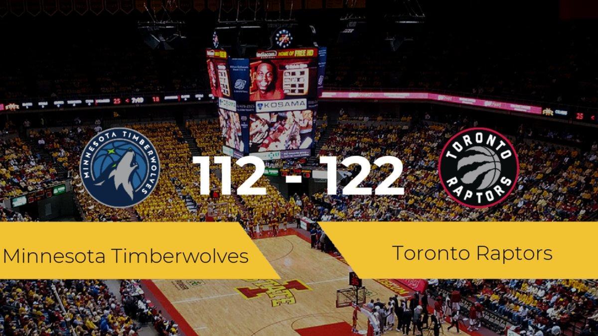 Toronto Raptors logra vencer a Minnesota Timberwolves en el Target Center (112-122)