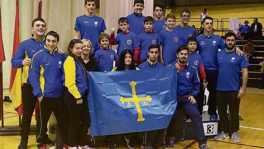 Representación asturiana en el torneo de Madrid.