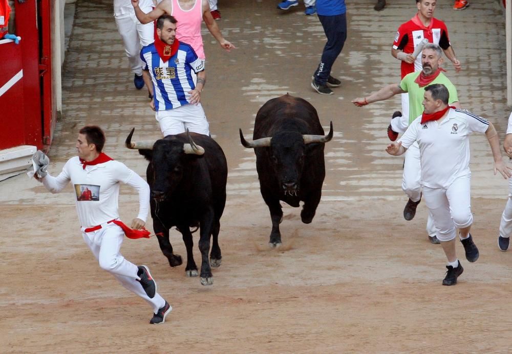 Quinto encierro de los Sanfermines 2019.