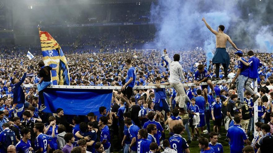 Oviedo, la felicidad era esto: la contracrónica del ascenso azul