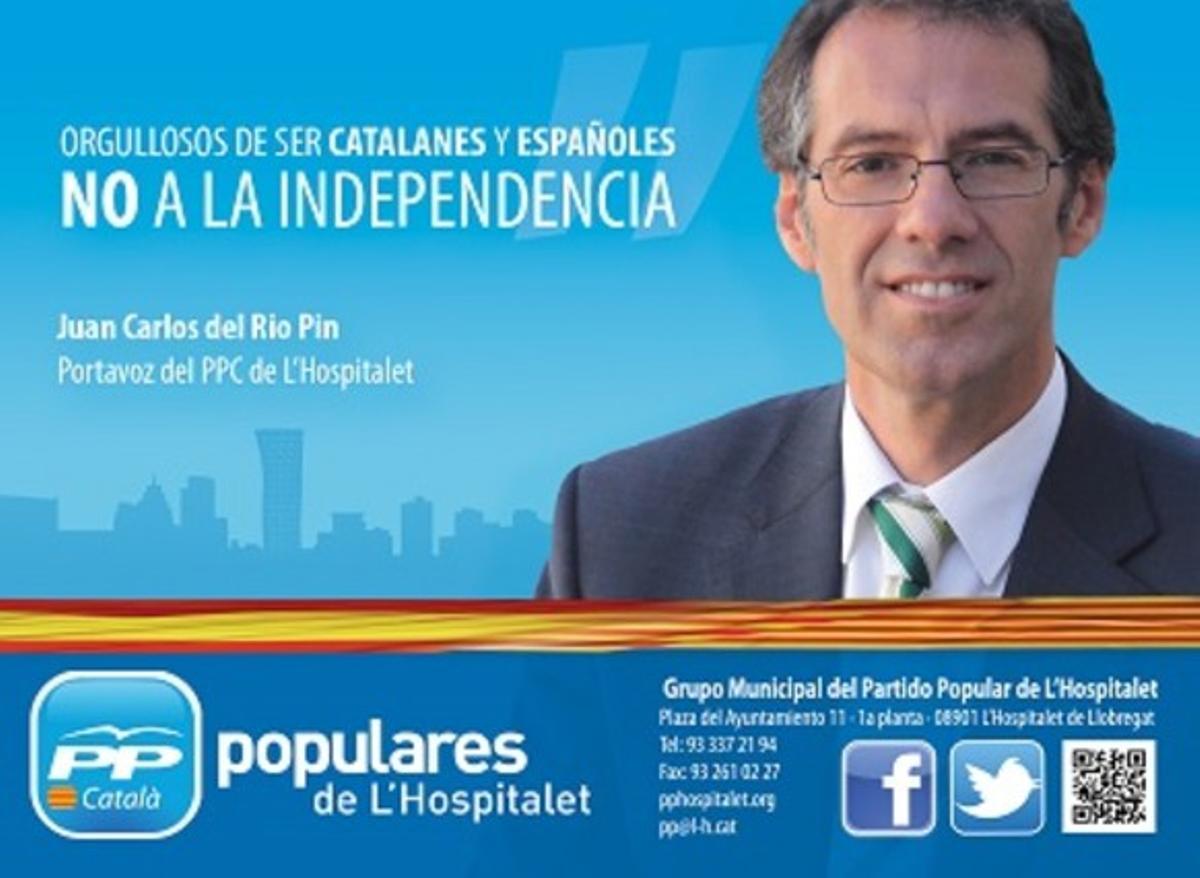 Cartell del PP de l’Hospitalet. Cartell del PP de l’Hospitalet.