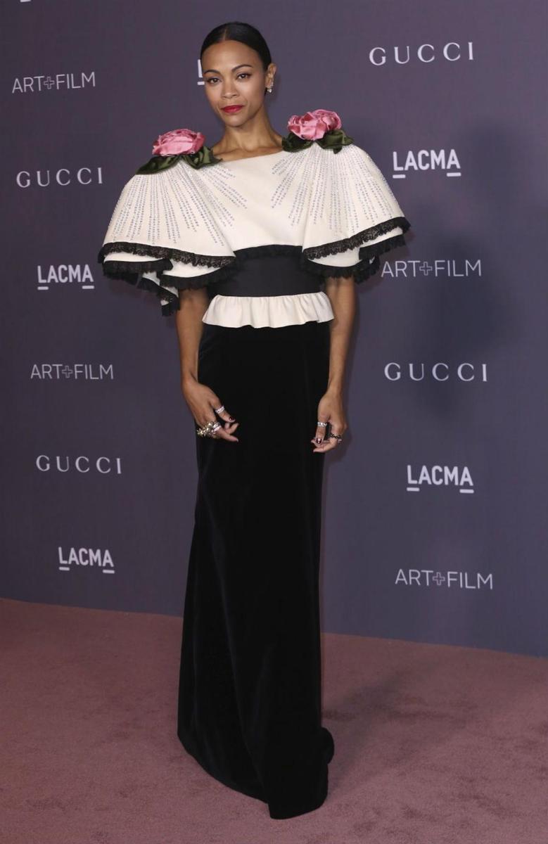 Zoe Saldana en la gala LACMA