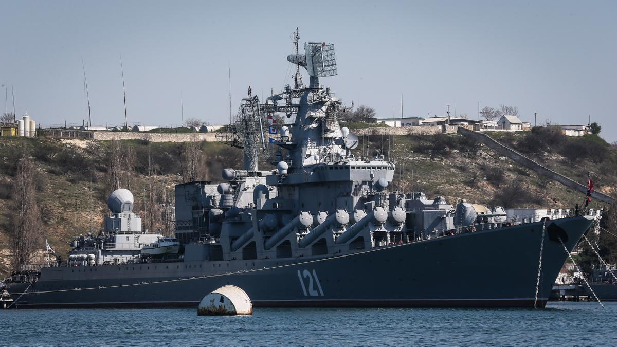 El crucero misilístico ruso 'Moskva'