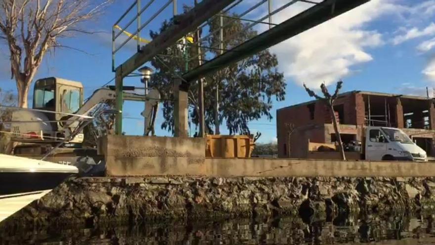 Les reformes del pont de vianants del canal de Llobregat