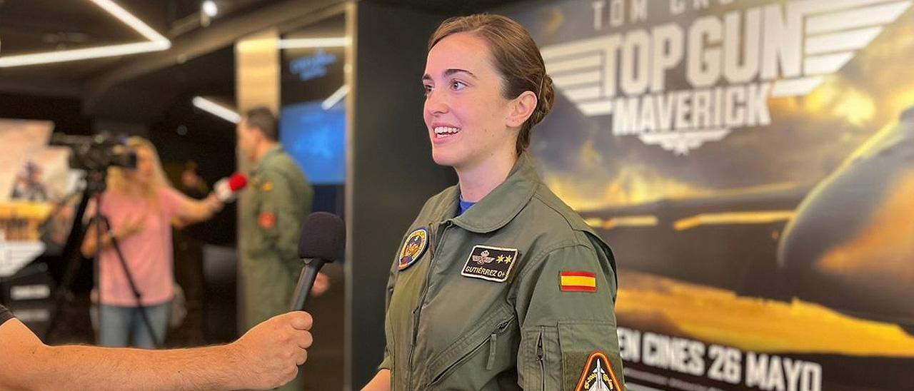 Elena Gutiérrez, piloto de Eurofighter del Ala11del Ejército del Aire.