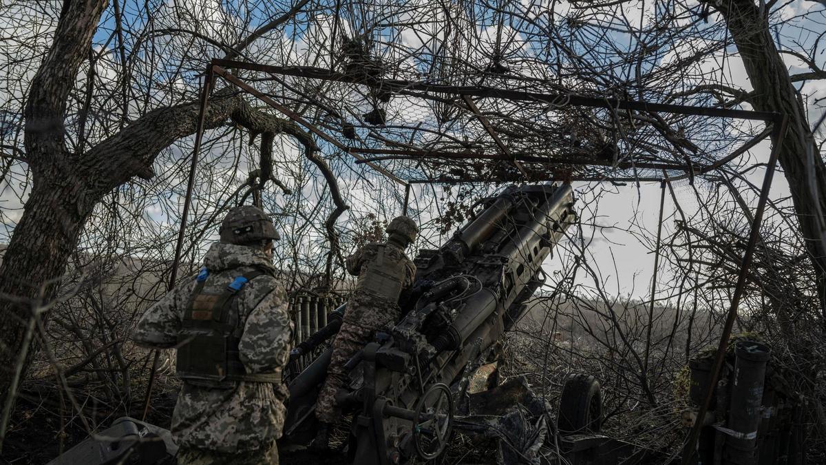 Imagen de la guerra de Ucrania, en la provincia de Donetsk