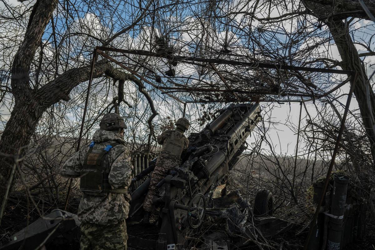 Imagen de la guerra de Ucrania, en la provincia de Donetsk