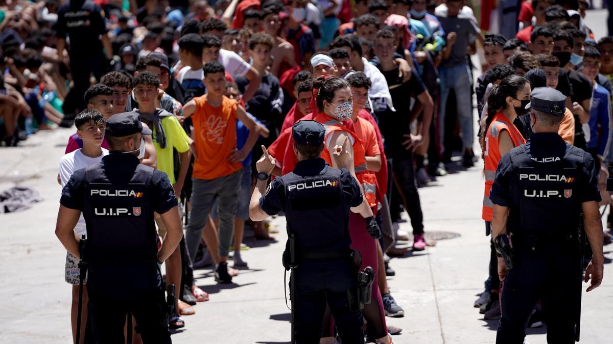 Crisis migratoria en Ceuta.