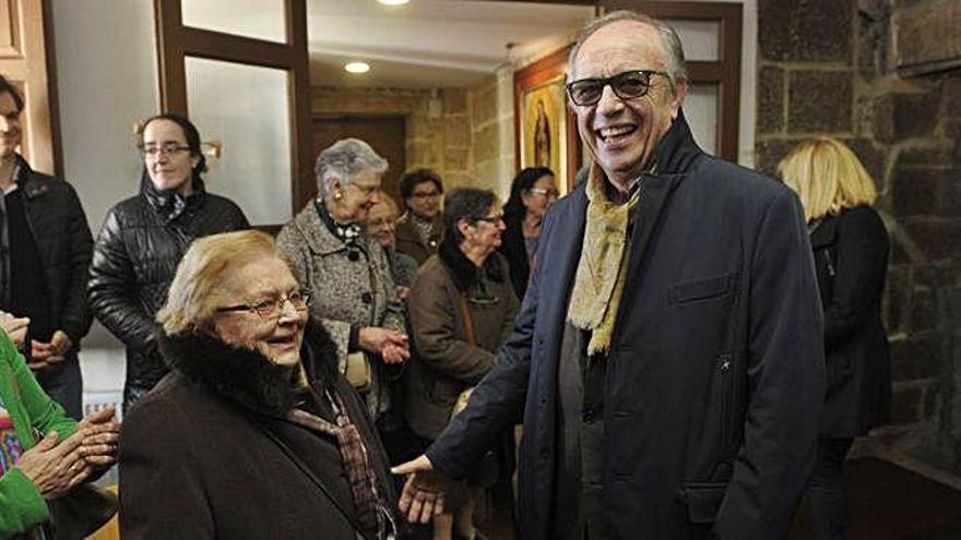 Leo Nucci, en su primera visita a Betanzos para una actuación en 2016.