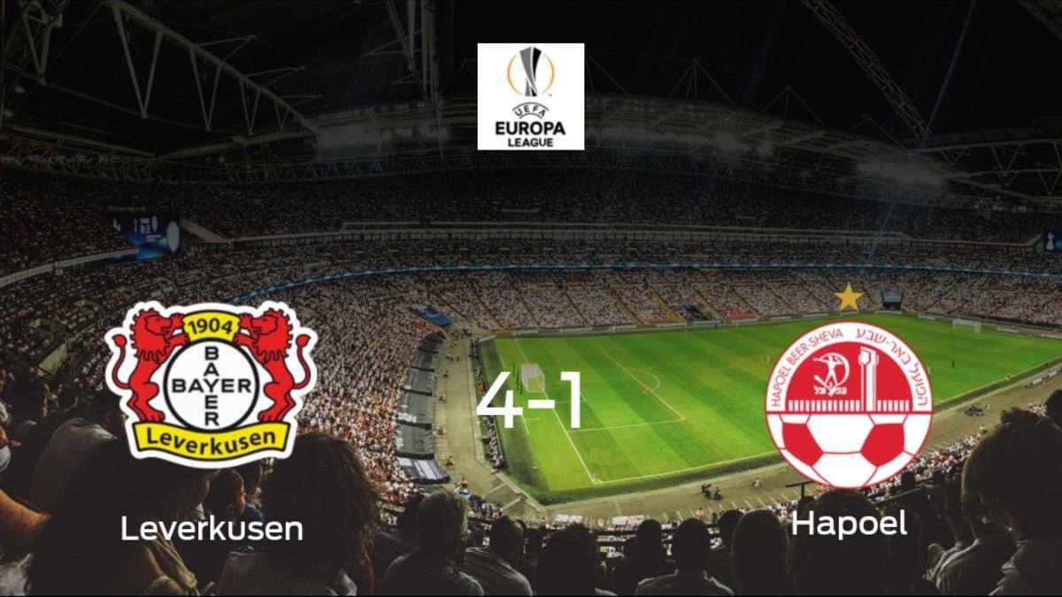 Tres puntos para el casillero del Bayern Leverkusen tras pasar por encima del Hapoel Be'er Sheva (4-1)