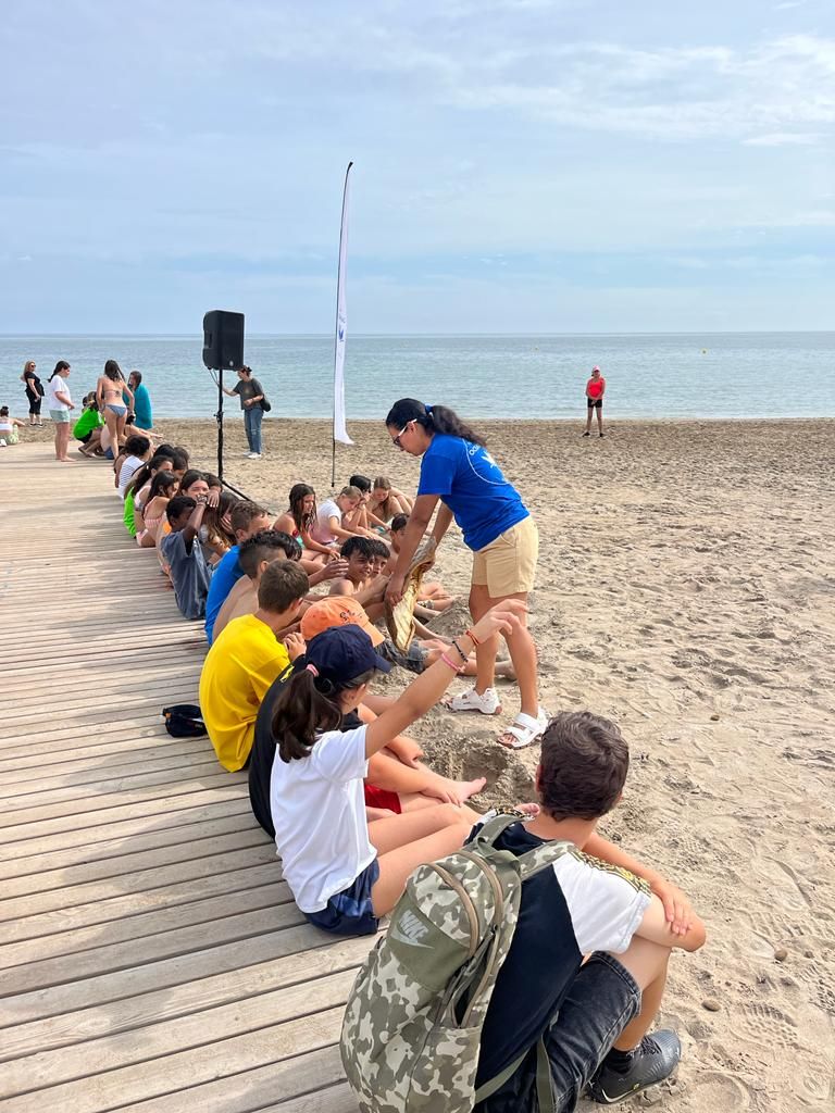 Tres tortugas vuelven al mar en Dénia