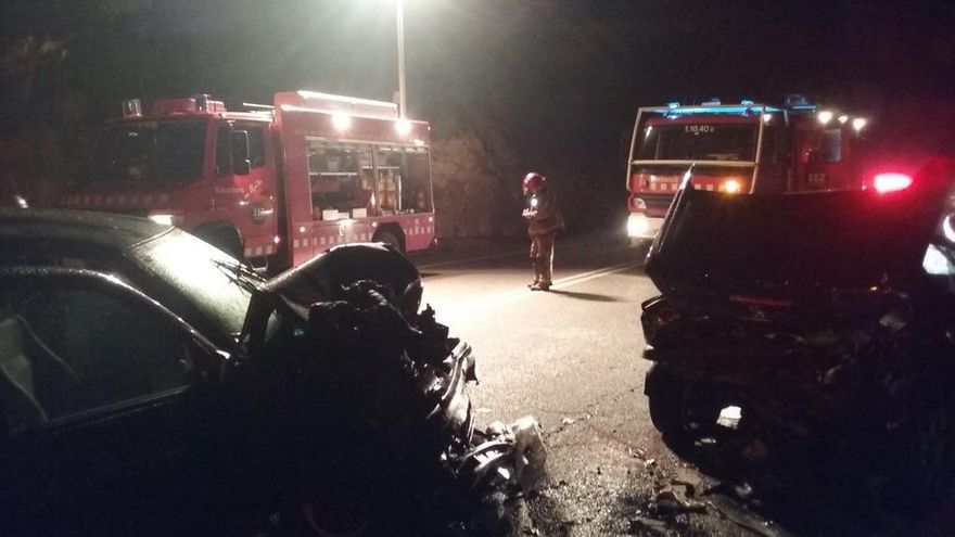 Imatge de l&#039;accident a l&#039;alçada de Monistrol