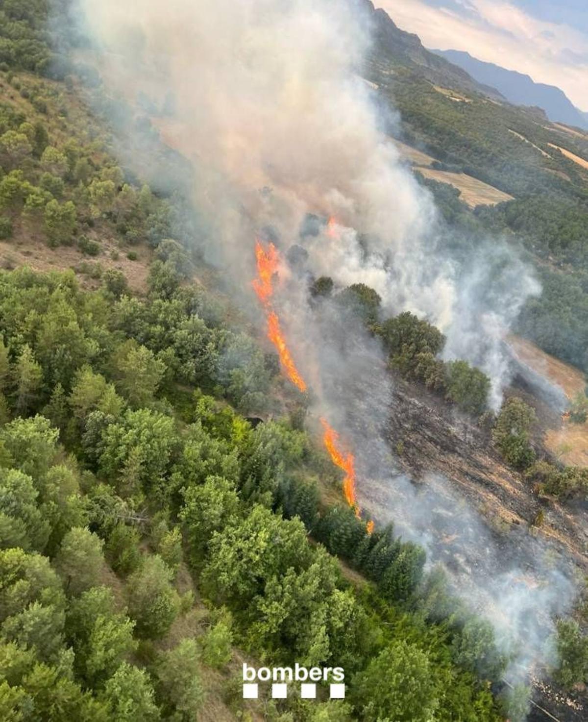 Incendio en Salàs de Pallars esta semana