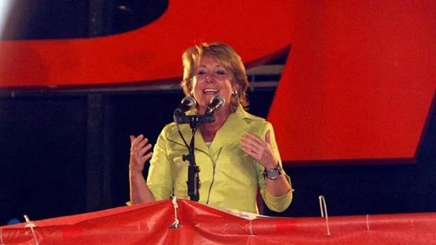 Esperanza Aguirre como presidenta de la Comunidad de Madrid.