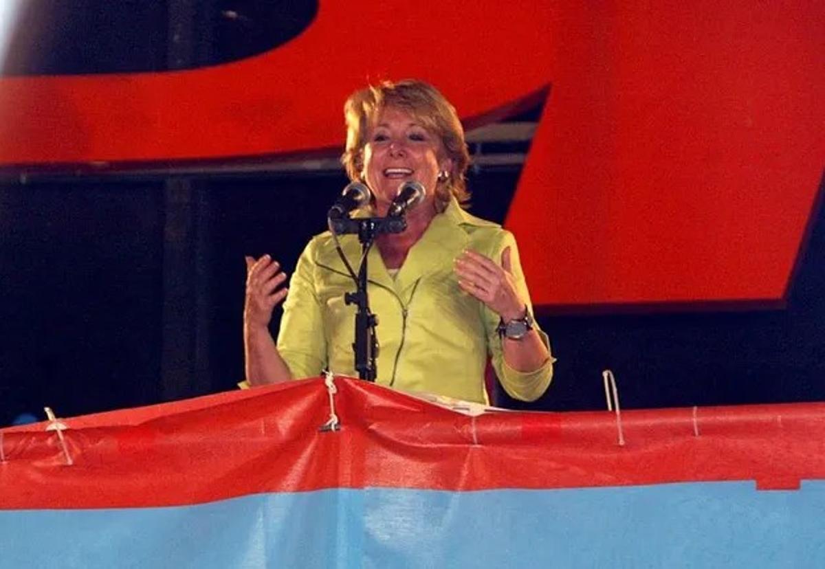 Esperanza Aguirre como presidenta de la Comunidad de Madrid.