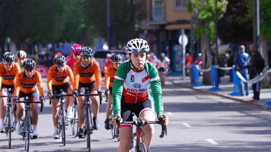 María Calderón, ayer en la carrera de Zamora.