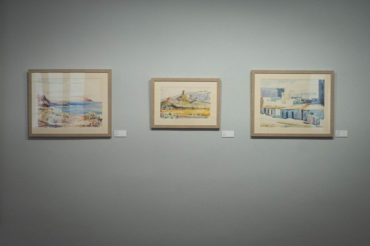 Una de las salas con obras de Galarza.