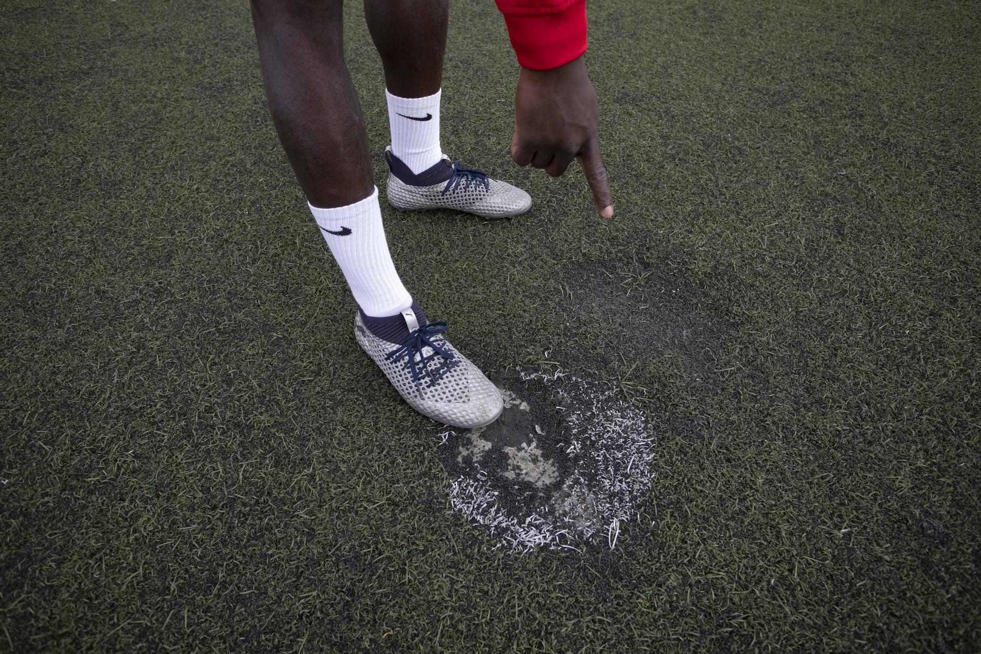 Desperfectos en el campo del Atletico Saguntino